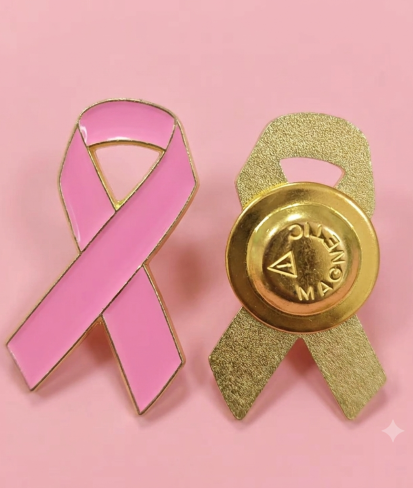 Breast Cancer Ribbon Badge